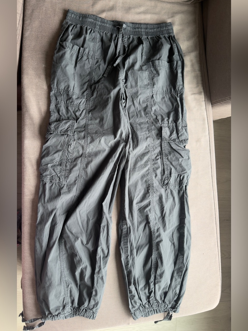 aerie Slate Gray Cargo Joggers